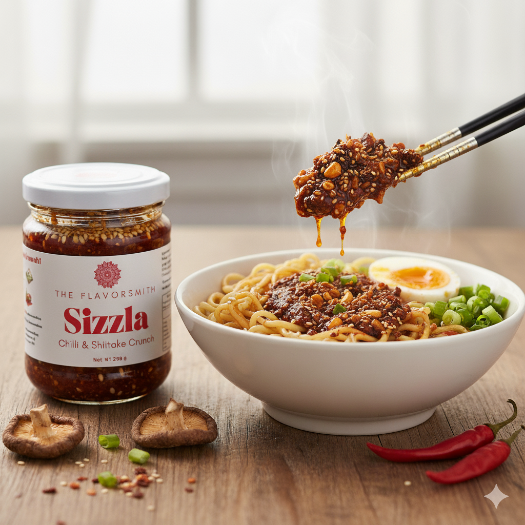 Sizzla Buttered Noodles - The Flavorsmith Chilli Crunch