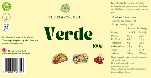 Verde – Fresh, Zesty Green Chilli Sauce