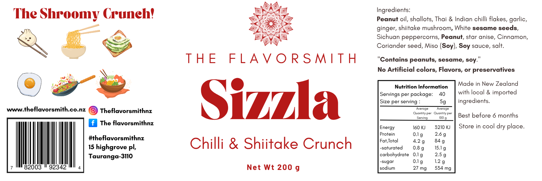 Chilli and Shiitake crunch