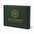 The Flavorsmith green branded gift box